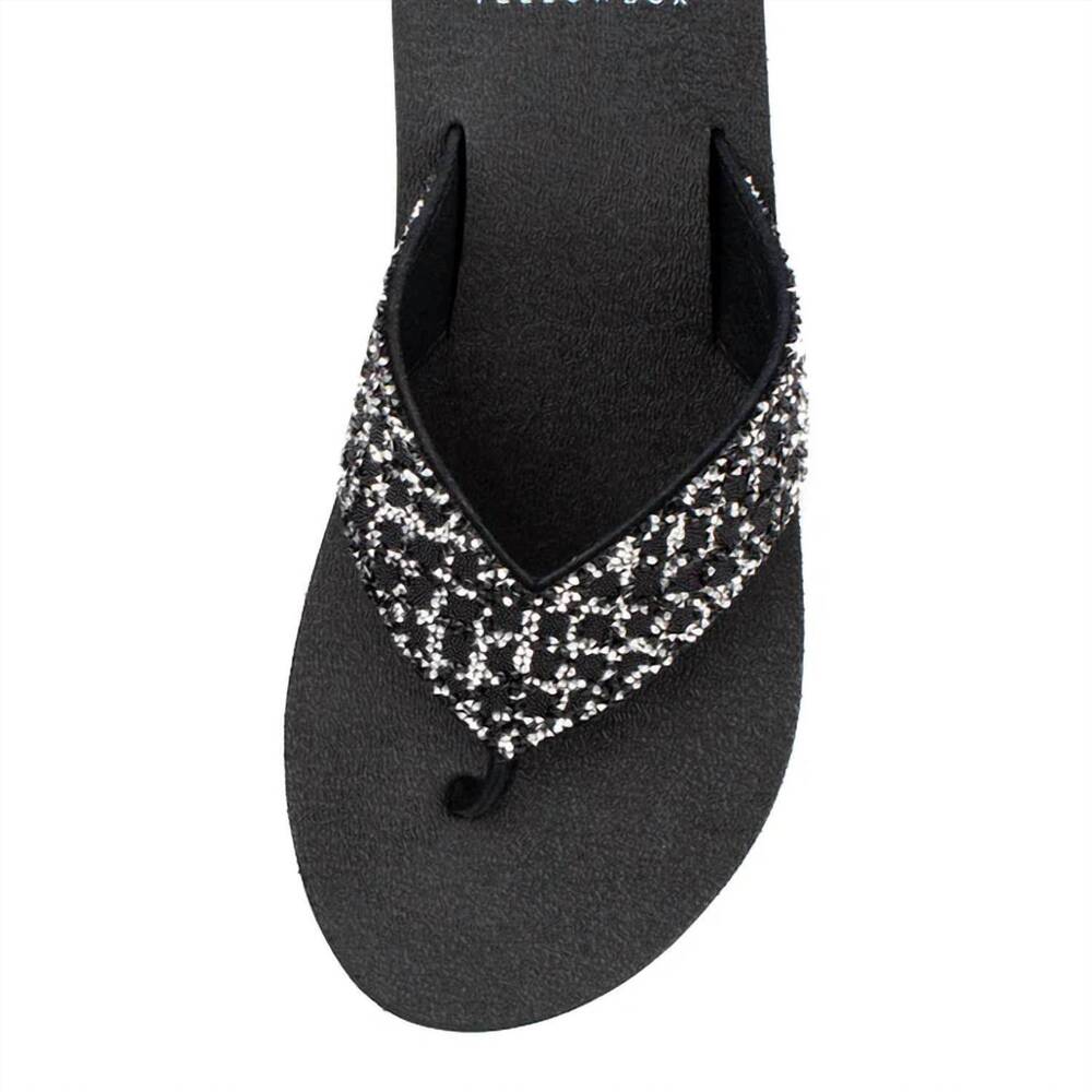 NEW YELLOWBOX women's cesky sandal in black - Picture 4 of 4